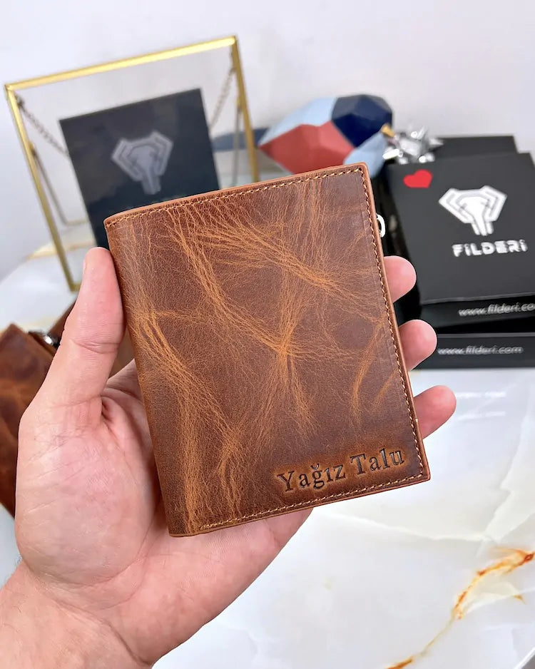 Ultra Elite genuine leather wallet, color: hazelnut, model 2044